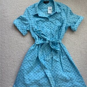 Kate Spade Blue Button-Up Dress